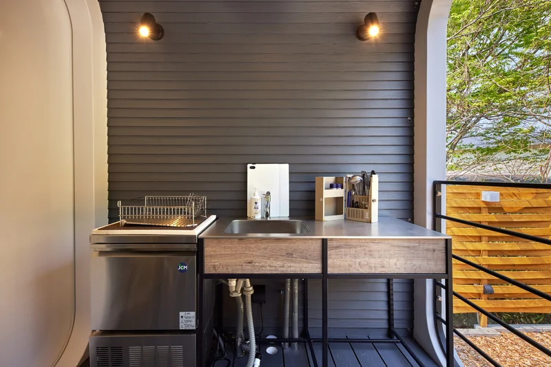IZA GLAMPING 千早赤阪村 キッチン
