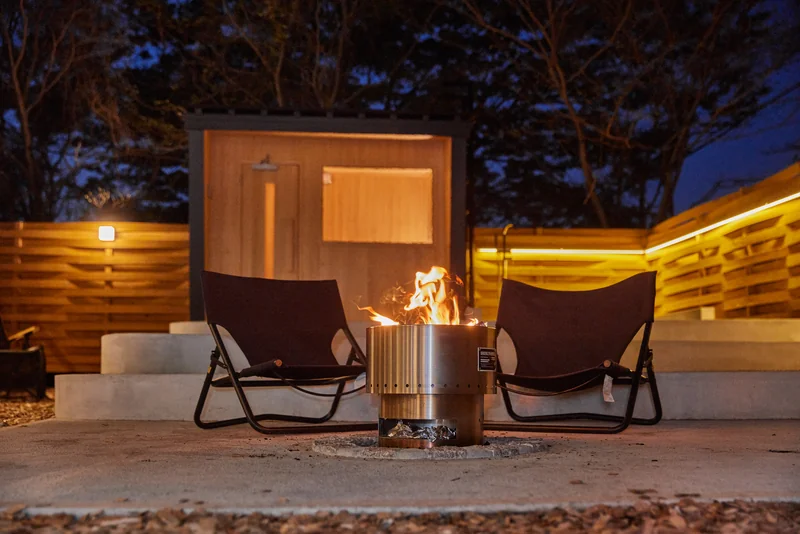 IZA GLAMPING 千早赤阪村 焚き火