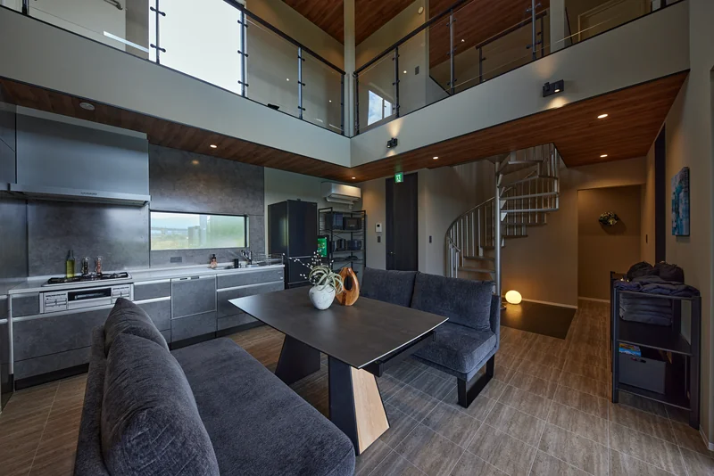 LAKE SAUNA RESORT POOL VILLA 莉 -REI- リビング