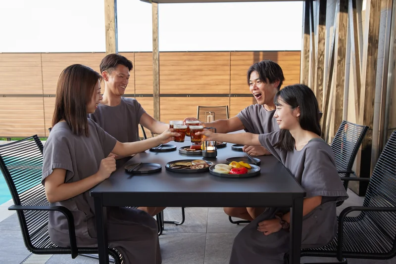 LAKE SAUNA RESORT POOL VILLA 莉 -REI- BBQ・テラス