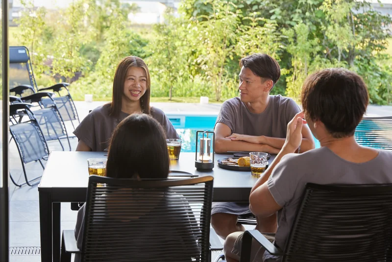 LAKE SAUNA RESORT POOL VILLA 莉 -REI- BBQ・テラス