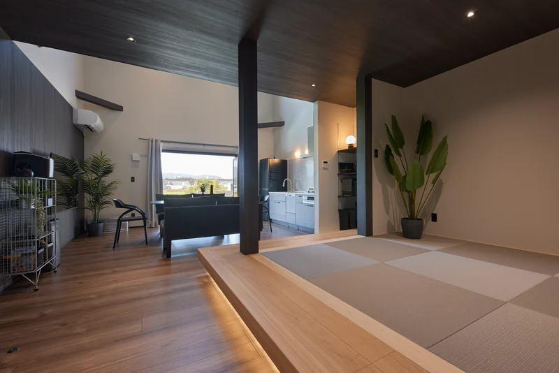 LAKE SAUNA RESORT SUITE VILLA 碧-AOI- リビング