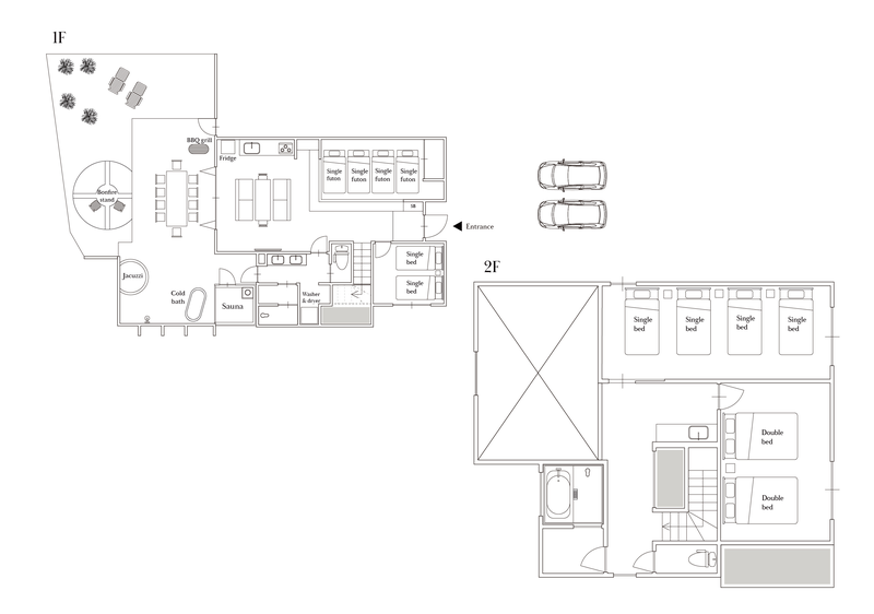 LAKE SAUNA RESORT SUITE VILLA 碧-AOI- 間取り図