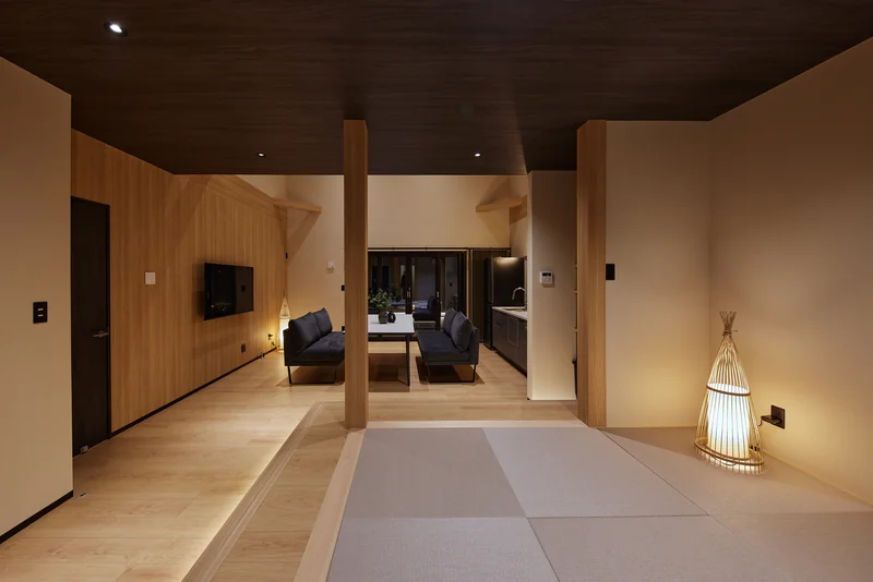 LAKE SAUNA RESORT SUITE VILLA 惺 -SHOU- リビング