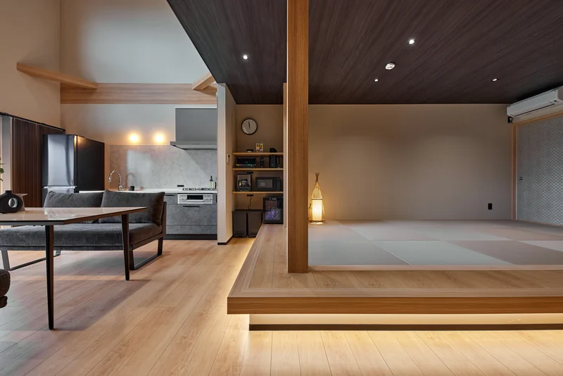LAKE SAUNA RESORT SUITE VILLA 惺 -SHOU- リビング