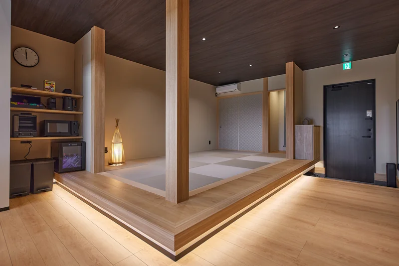 LAKE SAUNA RESORT SUITE VILLA 惺 -SHOU- リビング