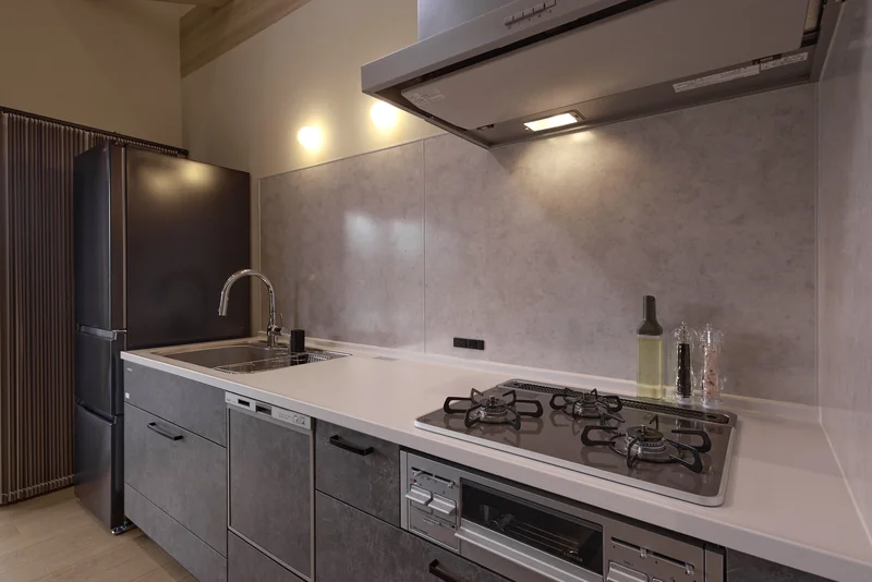 LAKE SAUNA RESORT SUITE VILLA 惺 -SHOU- キッチン