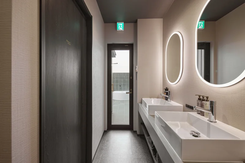 LAKE SAUNA RESORT SUITE VILLA 惺 -SHOU- シャワールーム