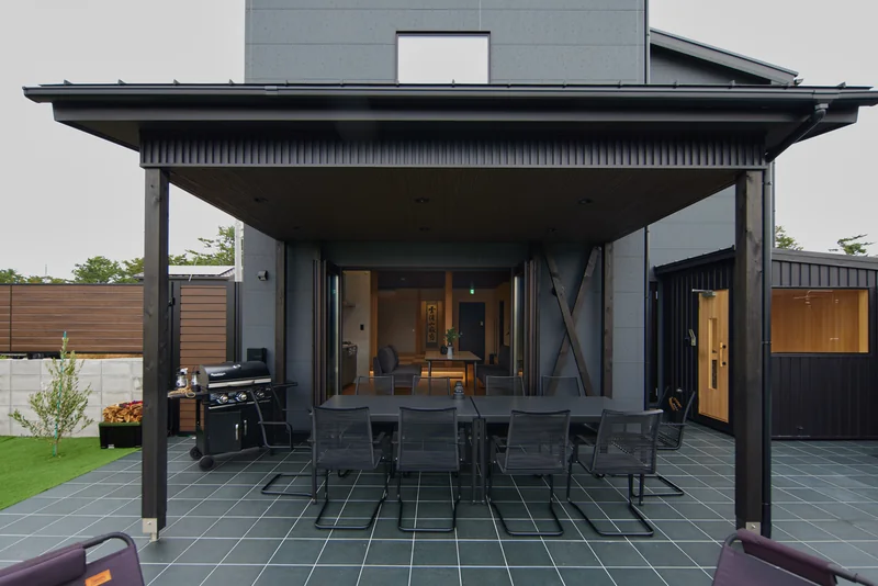 LAKE SAUNA RESORT SUITE VILLA 惺 -SHOU- BBQ・テラス