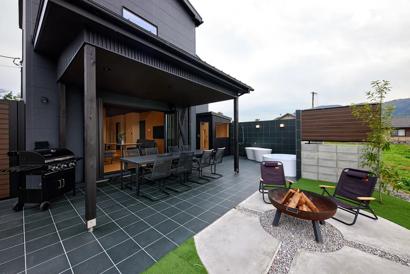 LAKE SAUNA RESORT SUITE VILLA 惺 -SHOU- BBQ・テラス
