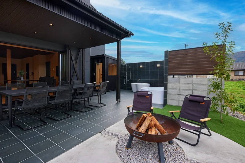 LAKE SAUNA RESORT SUITE VILLA 惺 -SHOU- BBQ・テラス
