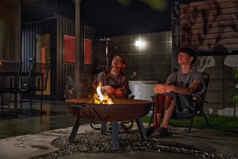 LAKE SAUNA RESORT SUITE VILLA 惺 -SHOU- BBQ・テラス