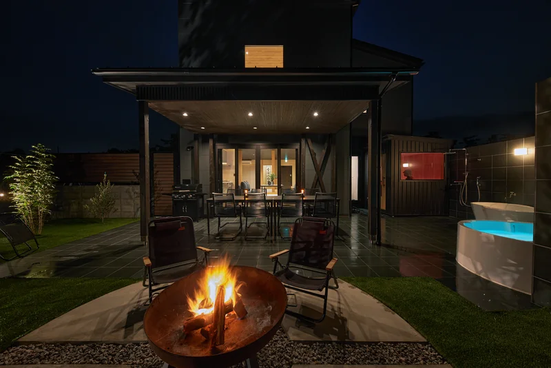 LAKE SAUNA RESORT SUITE VILLA 惺 -SHOU- BBQ・テラス