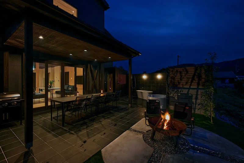 LAKE SAUNA RESORT SUITE VILLA 惺 -SHOU- BBQ・テラス