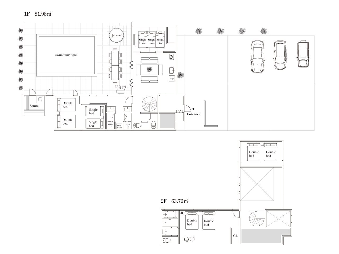 POOL VILLA 莉-REI- 間取図